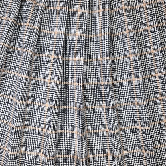 70s Vintage Pendleton Gray Plaid Authentic Carnegie Deadstock Midi Skirt Size 16 - Picture 2 of 8